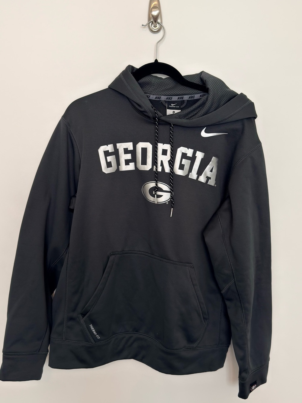 Nike Georgia Black Hooded Pullover Sweatshirt